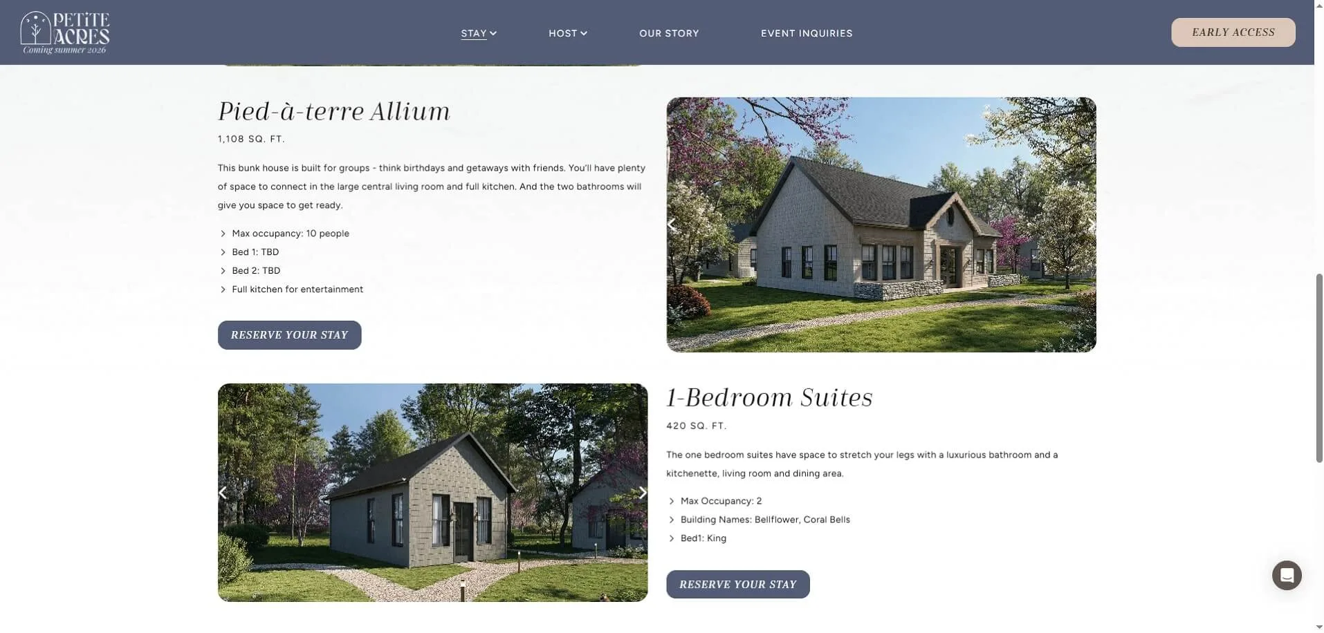 Real Estate Render of Cottages