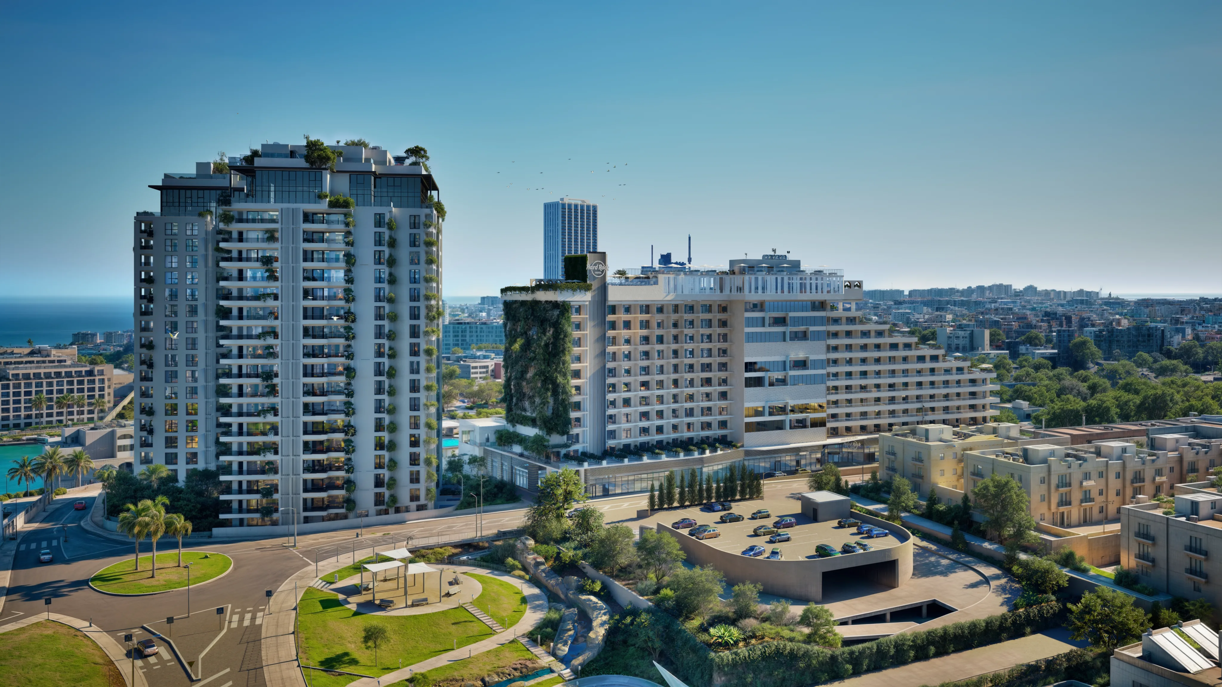 Aerial 3D Rendering of a Home Community