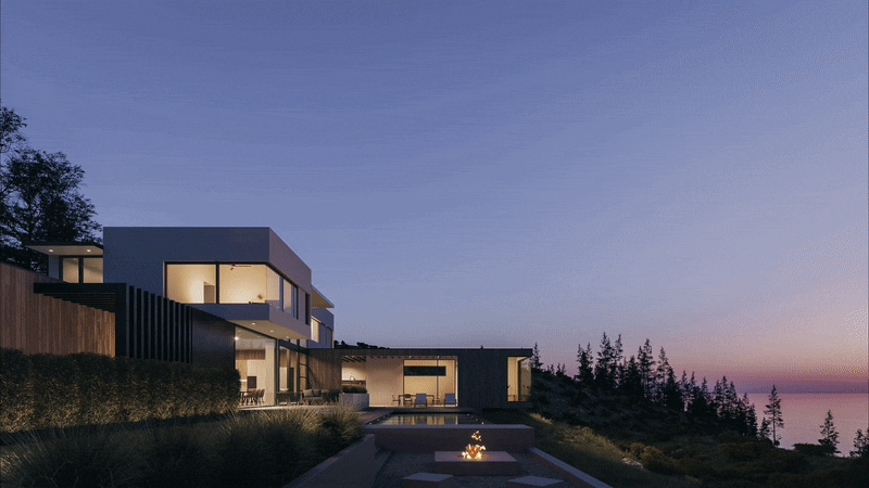 Architectural 3D Cinemagraph of a House