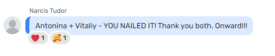 Comments from a Happy Client