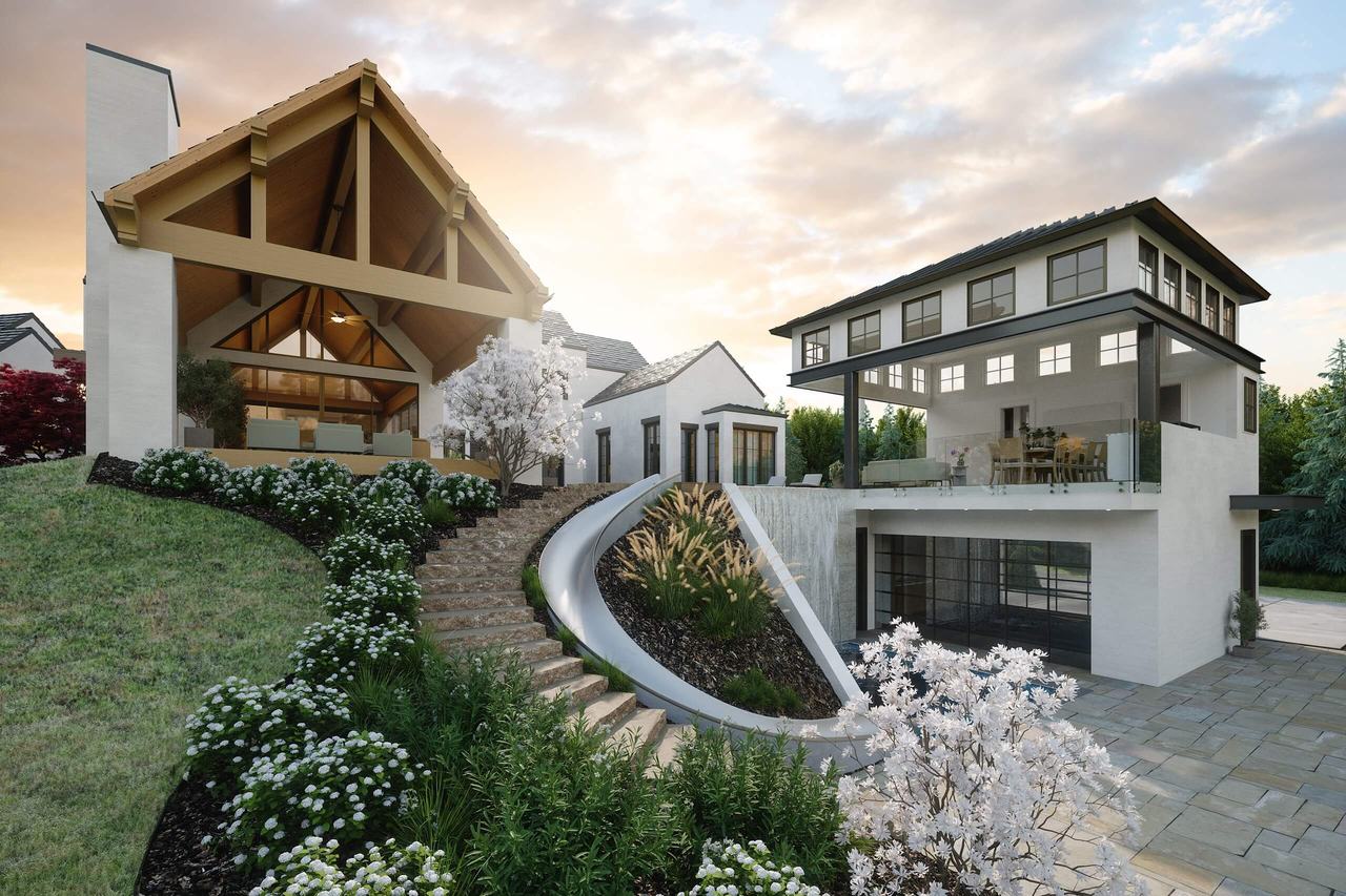 3D design visualization — suburban residence Minnesota