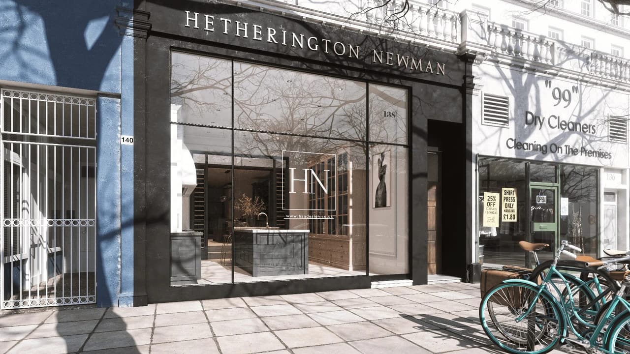 First High-quality Exterior Draft of Architectural Rendering