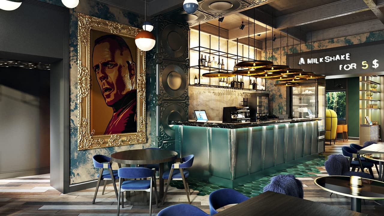 A Great 3D Rendering For Commercial Design: Portrait In A Gilded Frame