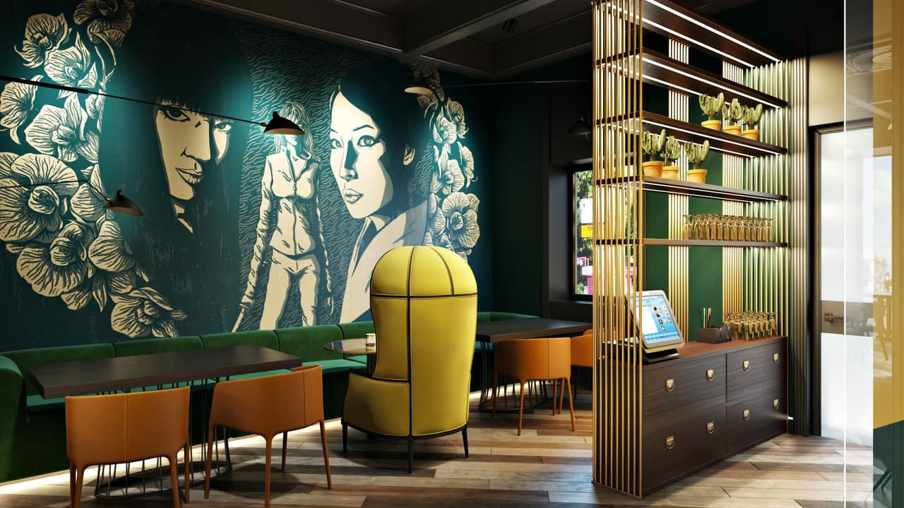A Smashing 3D Rendering For Commercial Design: Emerald Green Sofa