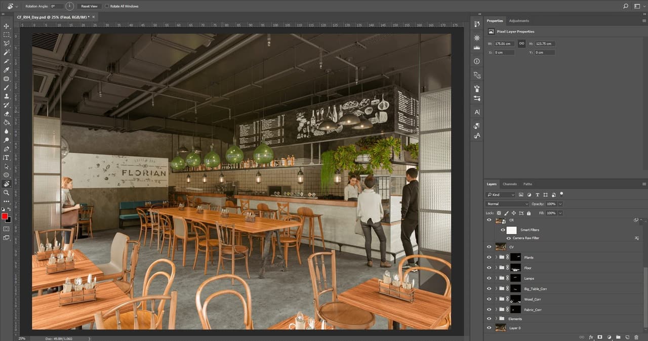 Photorealistic 3D Rendering for Interior Design Project