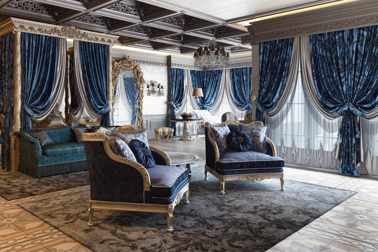 Master Bedroom 3D Rendering for Interior Design Presentation View01