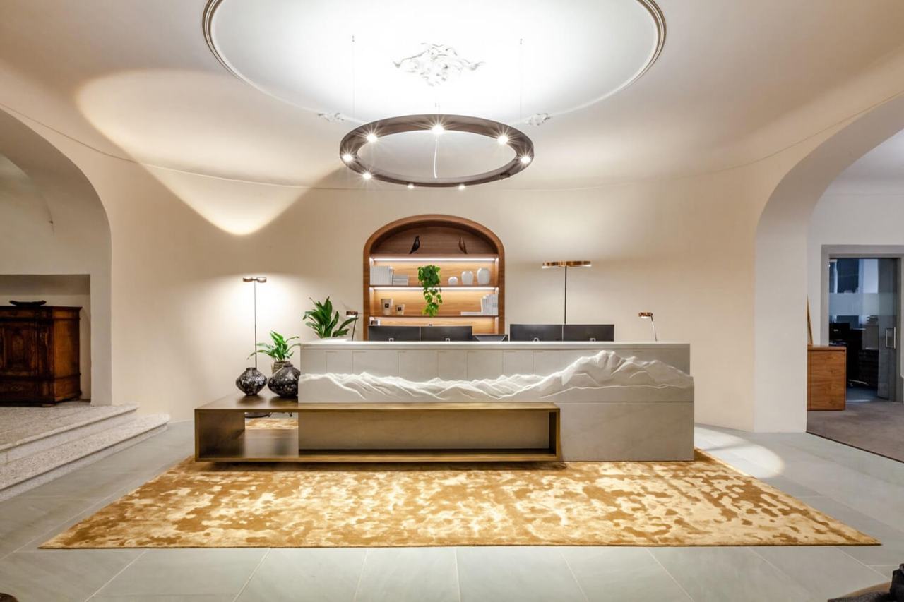 Interior 3D Rendering for a Private Bank