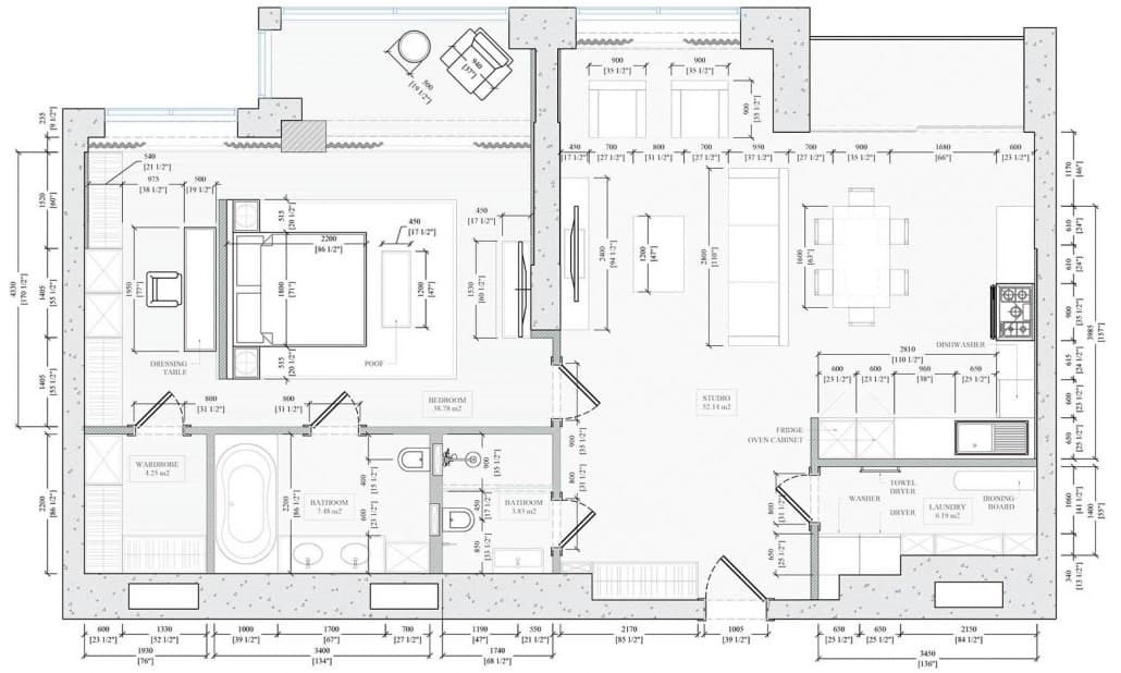 Office space rendering workflow — floor plans day 1