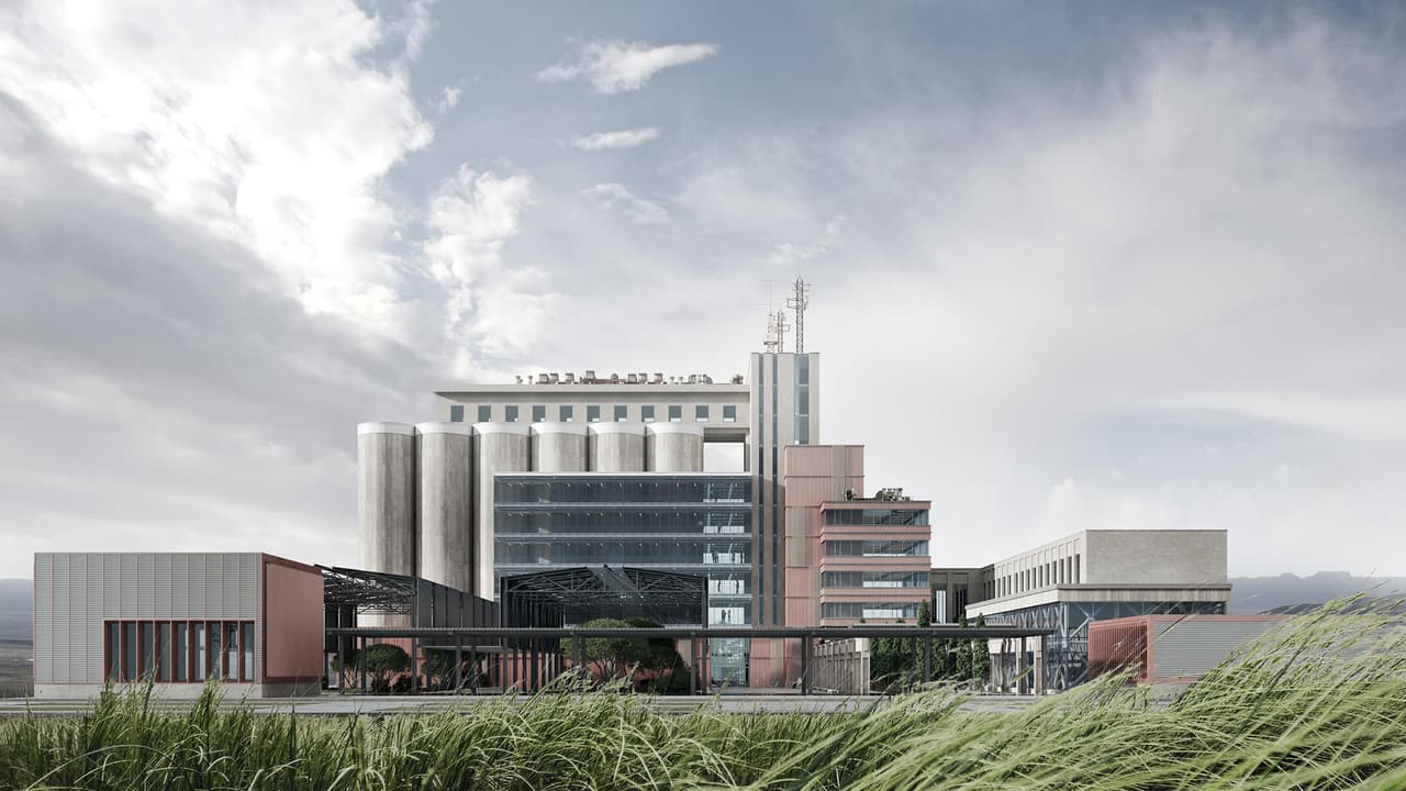 Commercial Project Rendering: a Renovated Factory Exterior Design