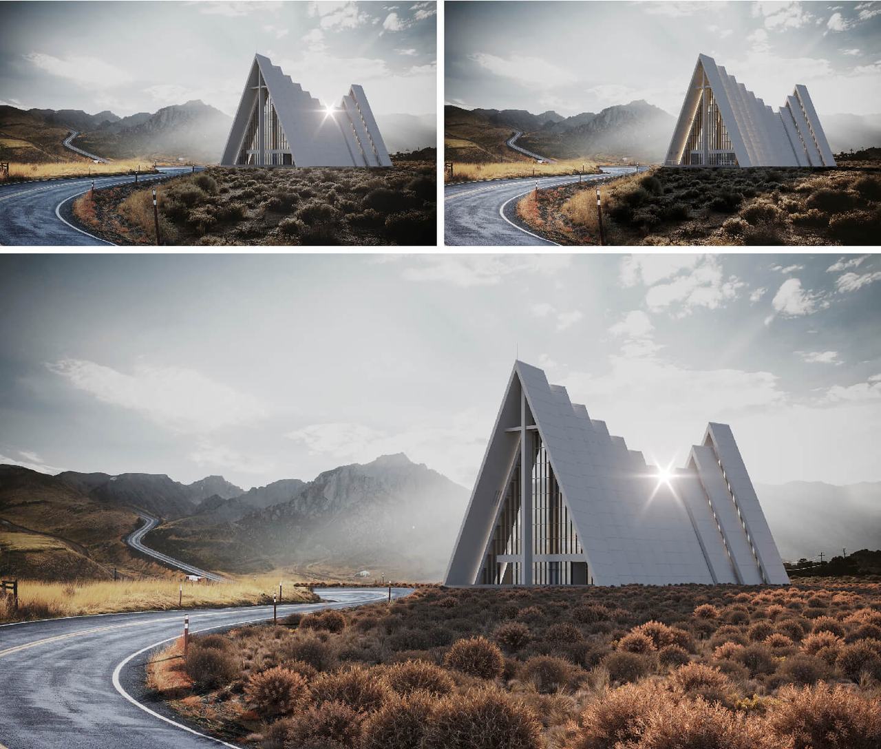 Setting Lighting in Architectural 3D Rendering
