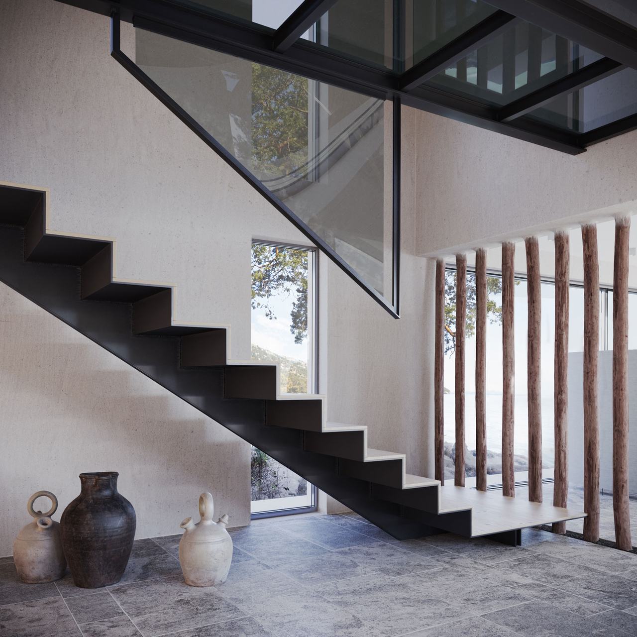 CG Visualization for Elegant Stairs