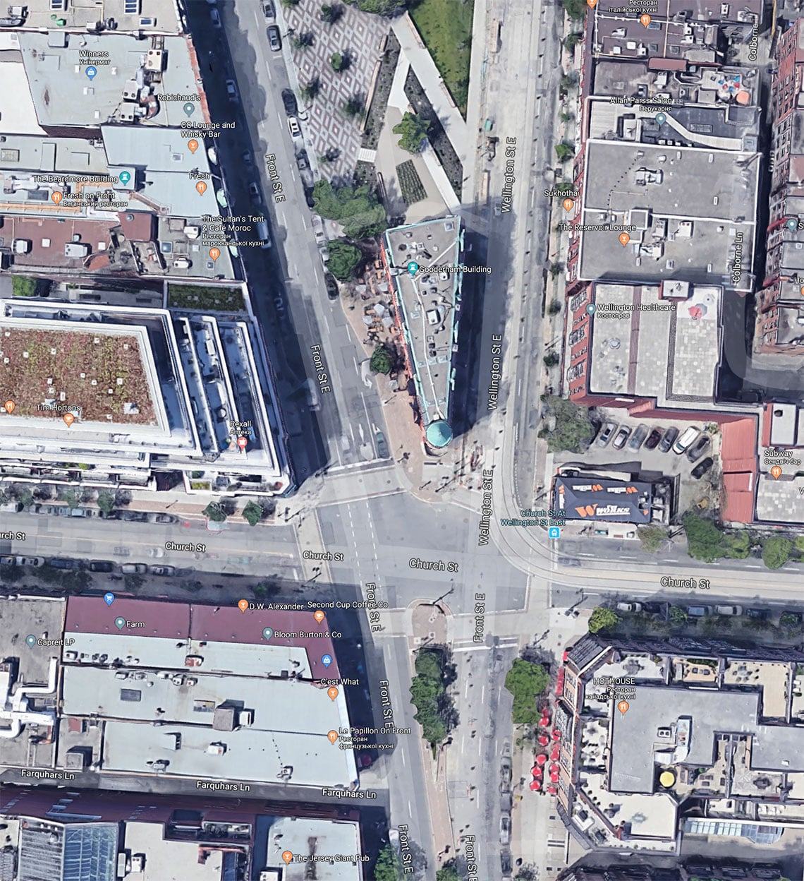 Office Building Surroundings for 3D Visualization