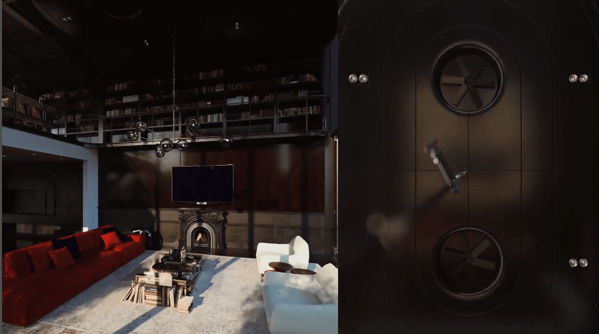 3D Walkthrough Screenshot for Loft Interior Design