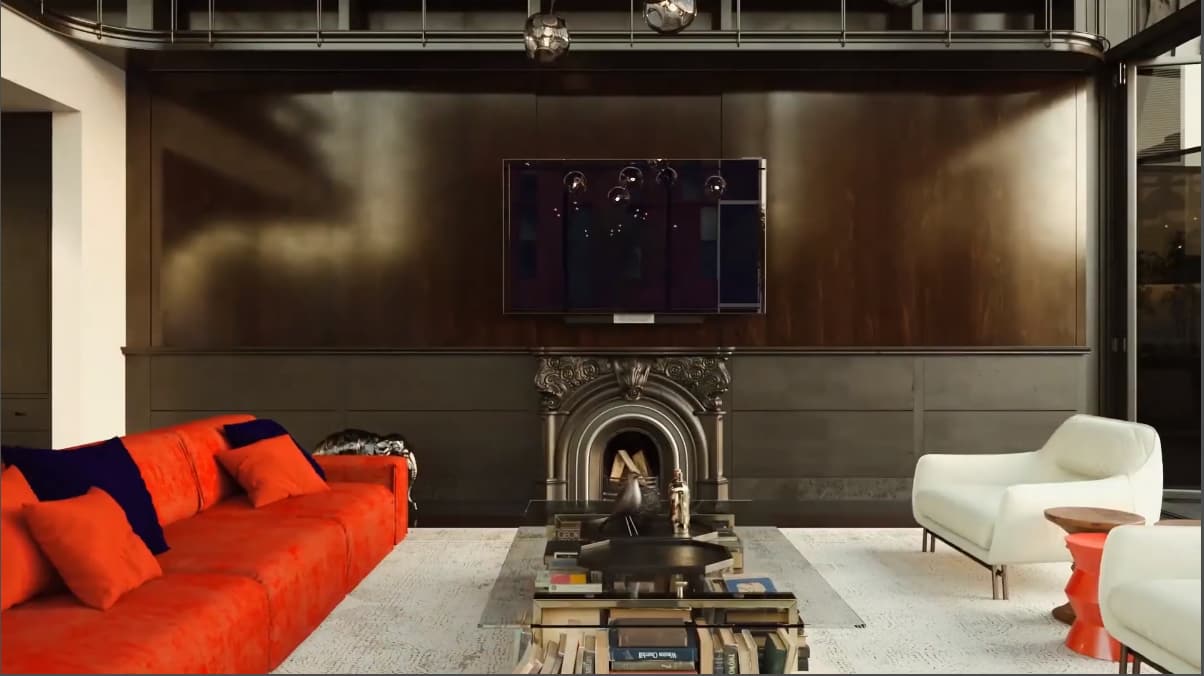 3D Walkthrough Screenshot for Loft Interior
