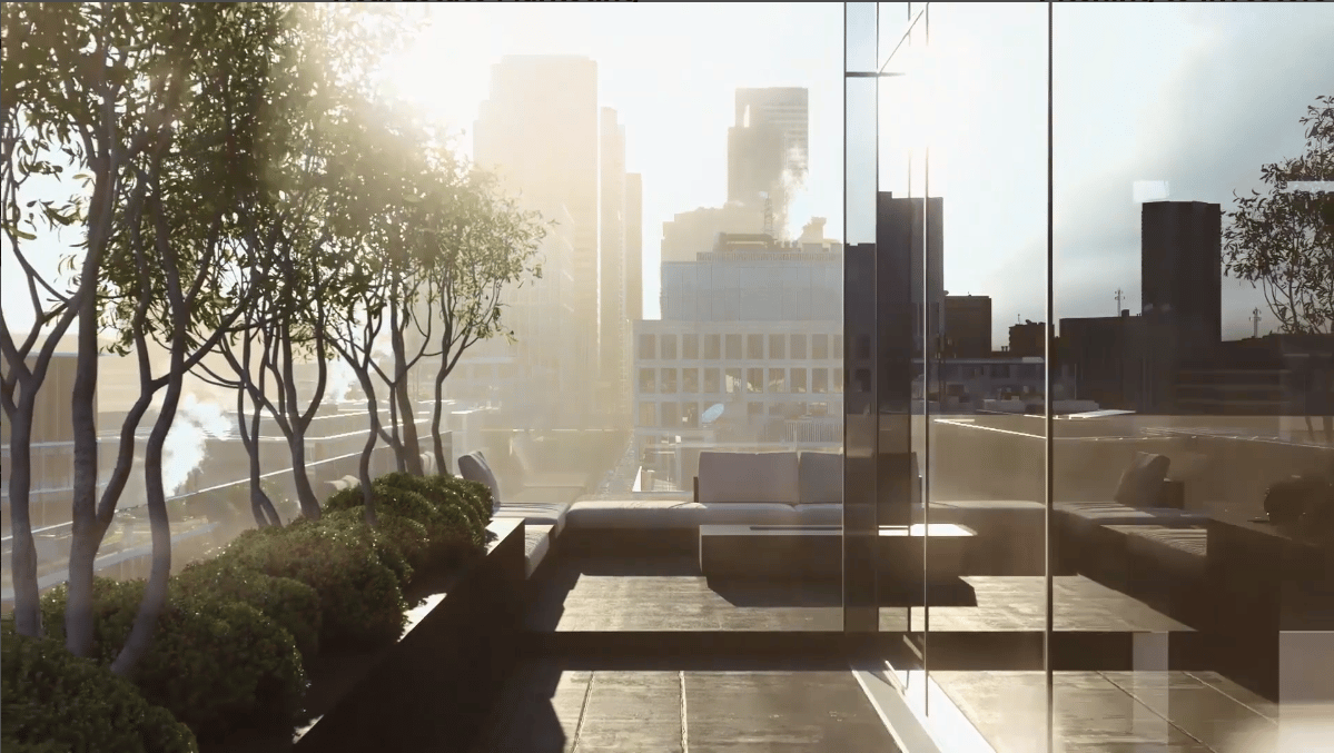 3D Exterior of a Luxury Penthouse Design