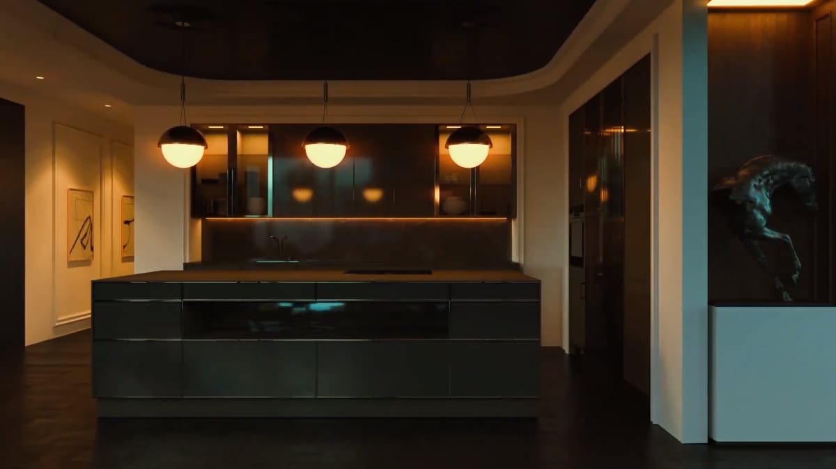 3D Walkthrough Screenshot for a Kitchen