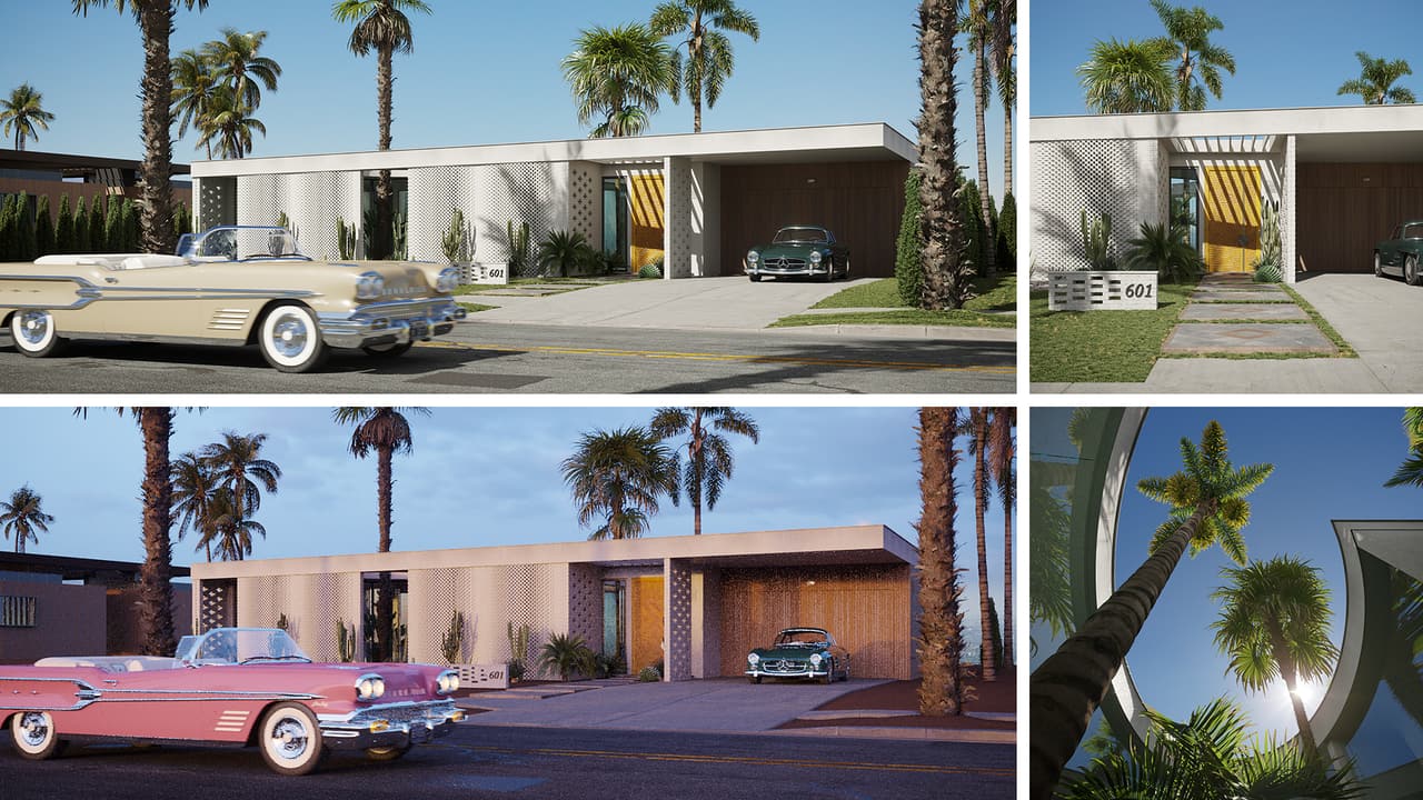 Landscape architecture rendering — concept software CGI