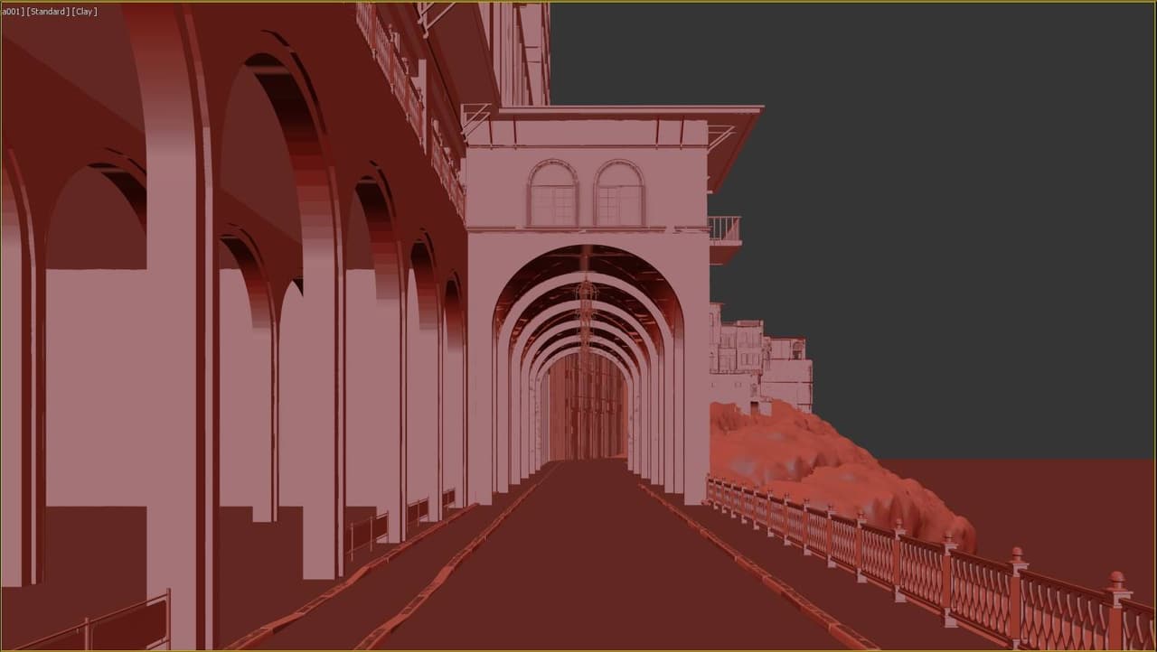 Architectural 3D Image Clay Modeling
