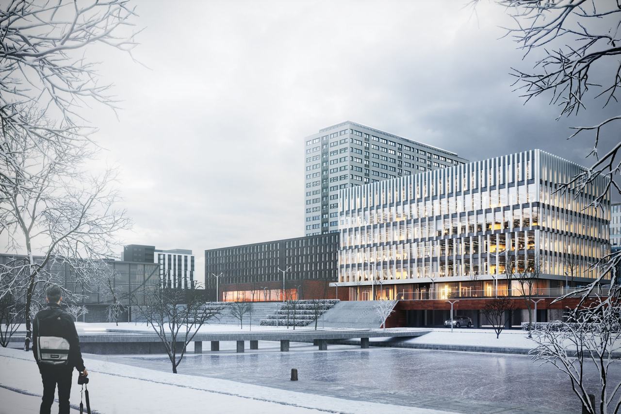 3D Visualization of a University after Post-production