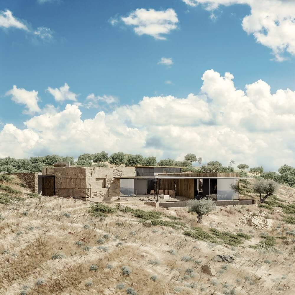 A Finalized 3D Visualization of the House Front