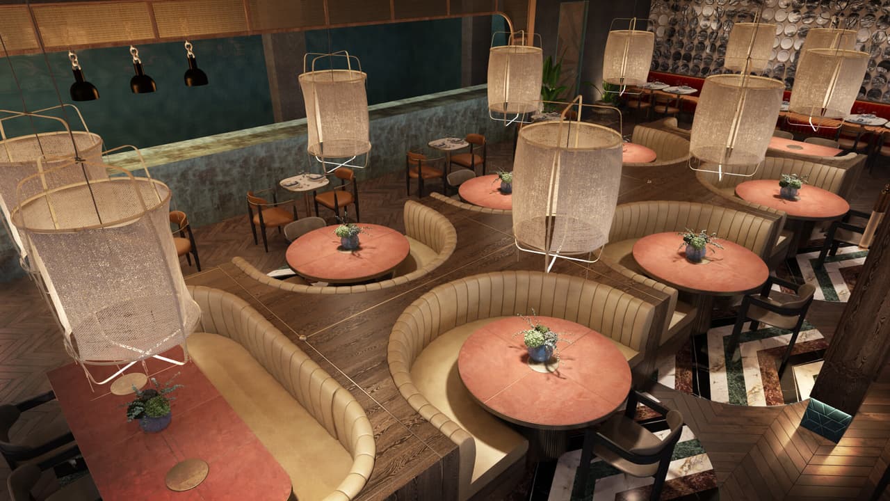 3D Rendering for a Restaurant Design