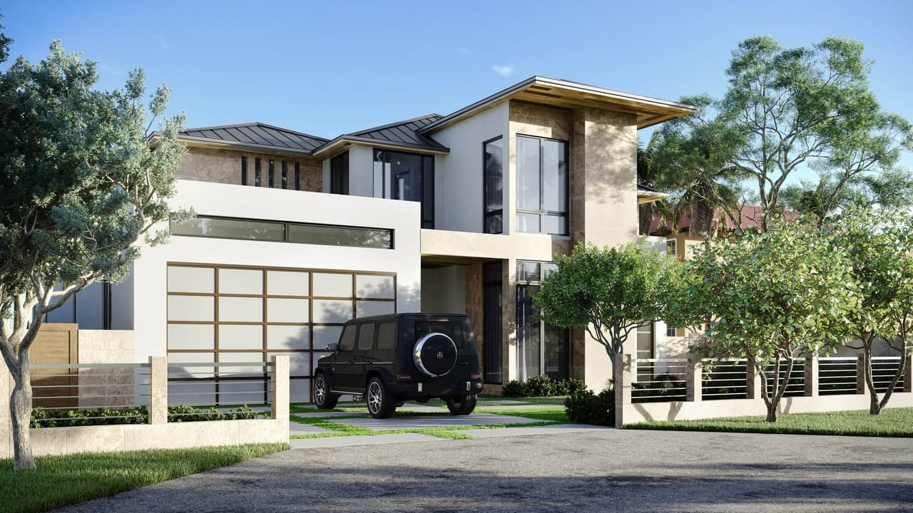 3D rendering for real estate — intermediate result Fort Lauderdale