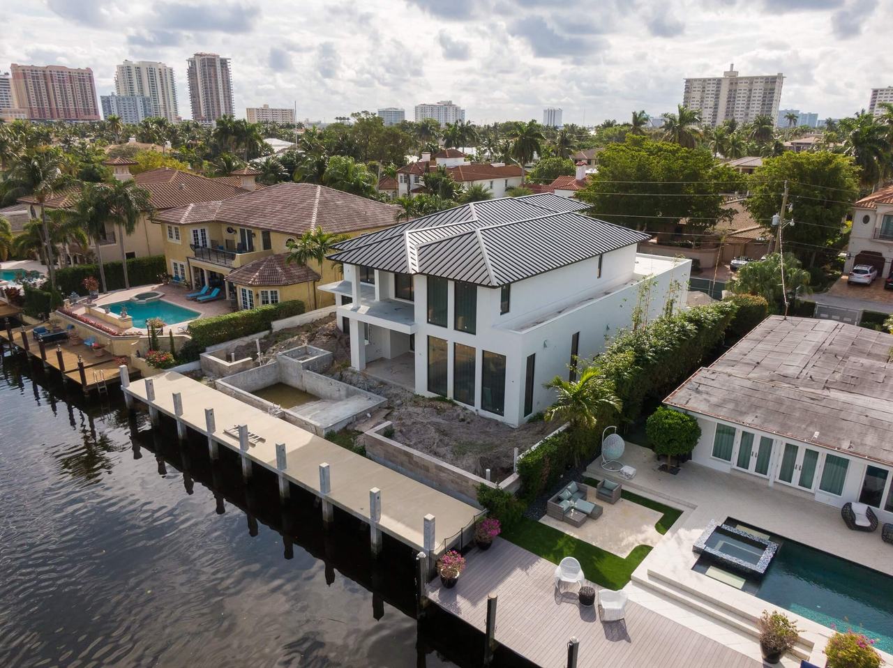 Fort Lauderdale real estate — drone photo for 3D rendering photo-matching