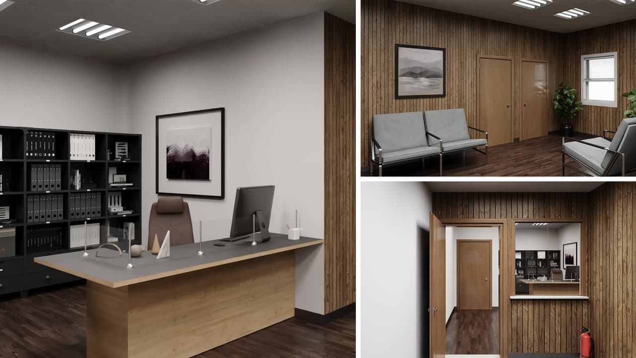 3D Renderings for the Factory Main Office