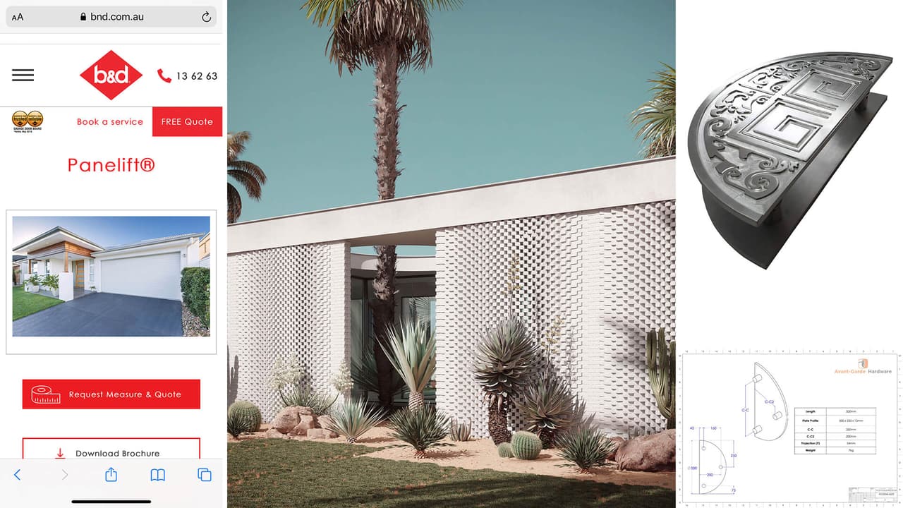 3D house exterior rendering — first revision references