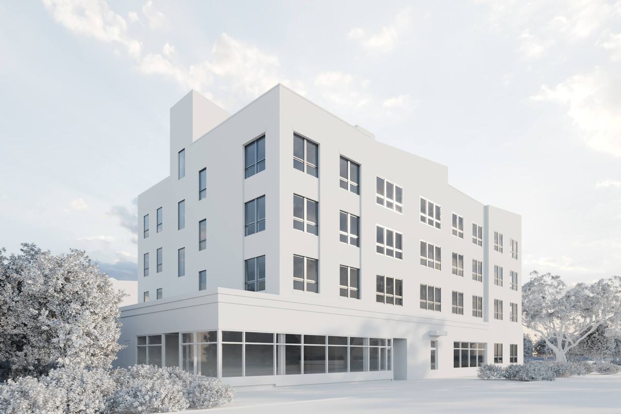 Exterior 3D Visual in Greyscale