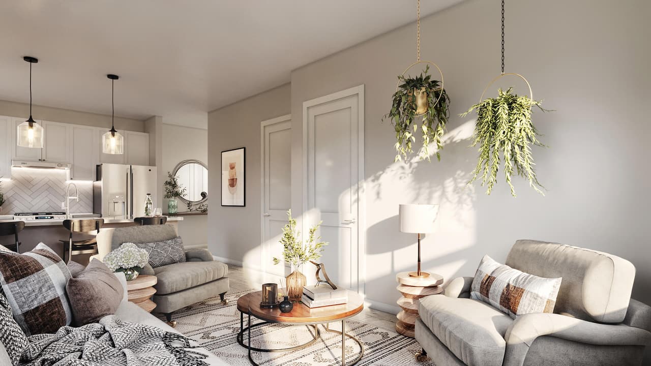 Studio Apartment 3D Visualization