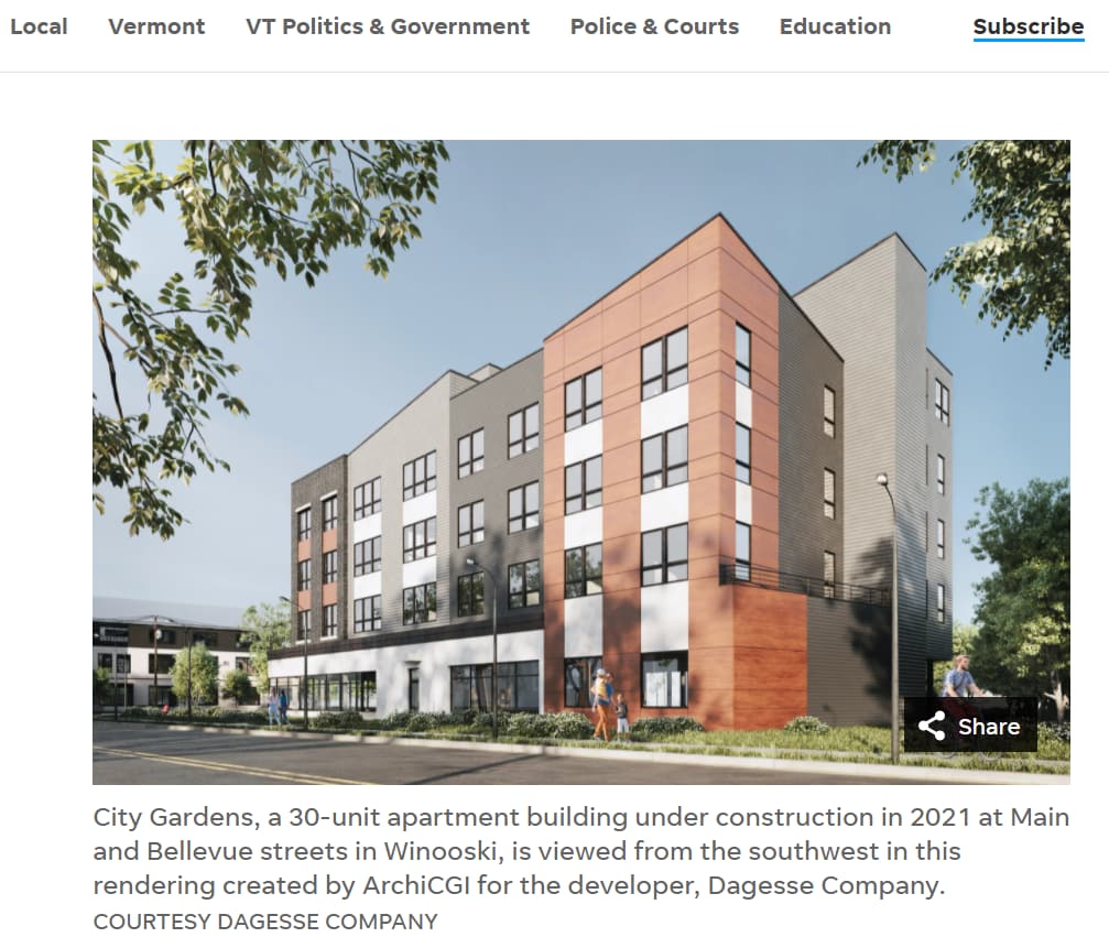 Exterior CGI in an Online Newspaper