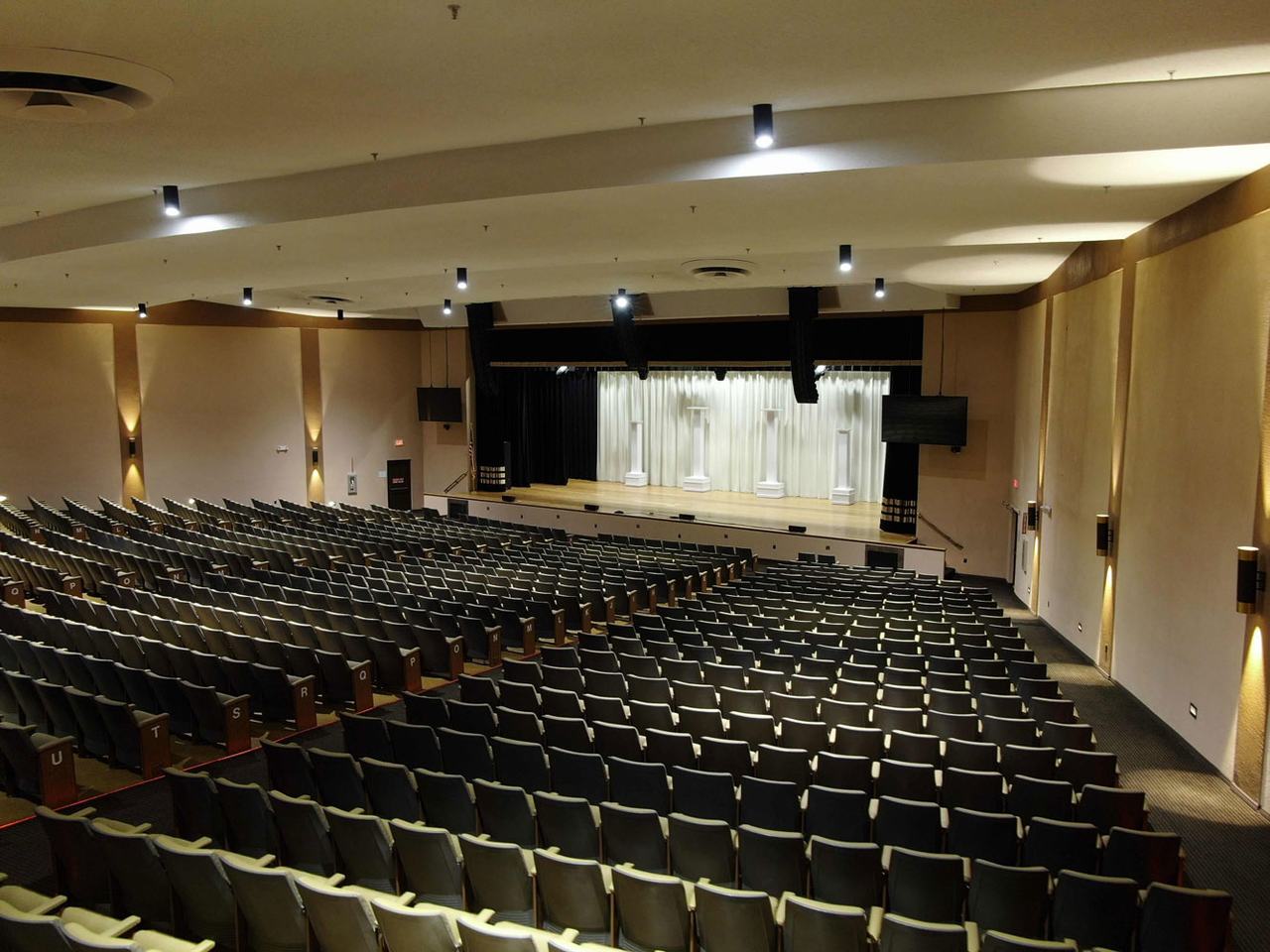 Seating and Stage at a Theater in Florida