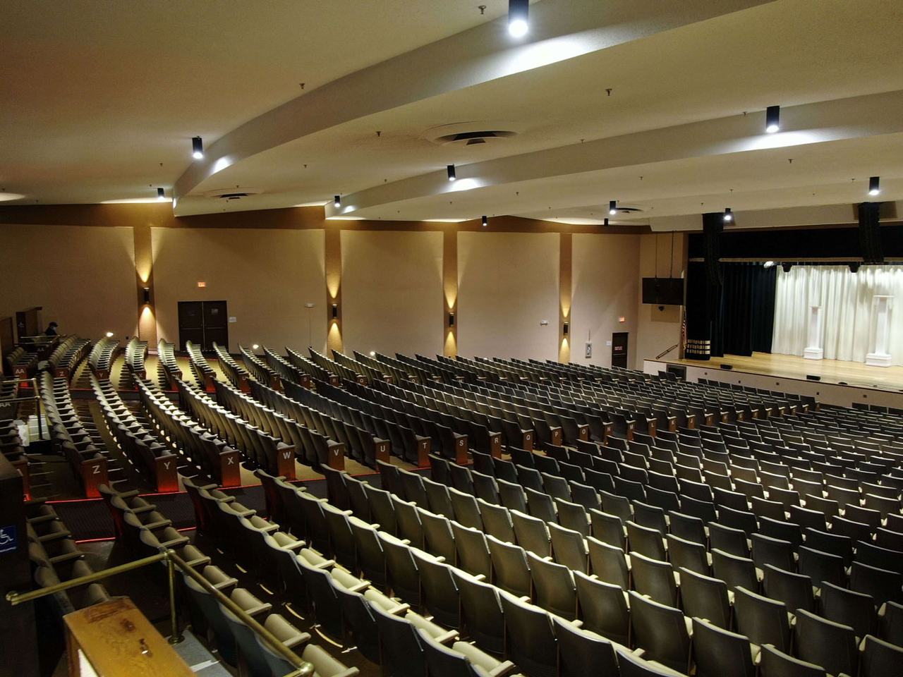 Seating and Walls Lighting in a Theater in Florida