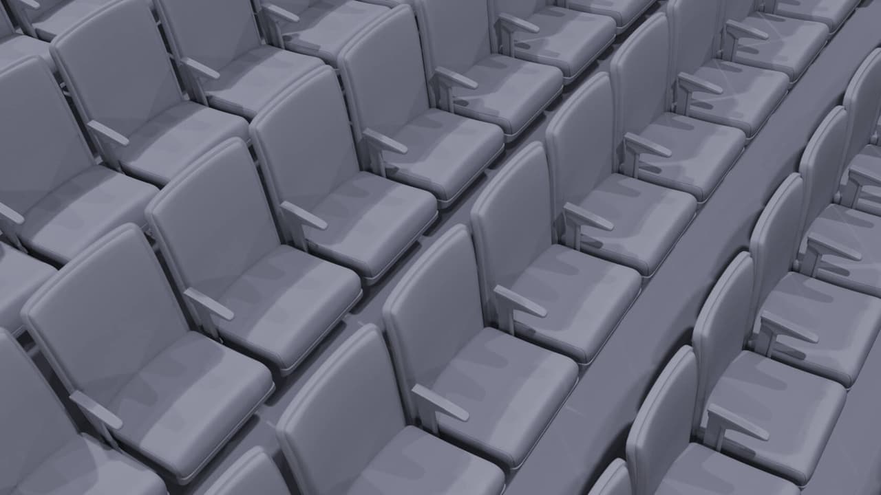 Theater Interior Top View for 3D Animation