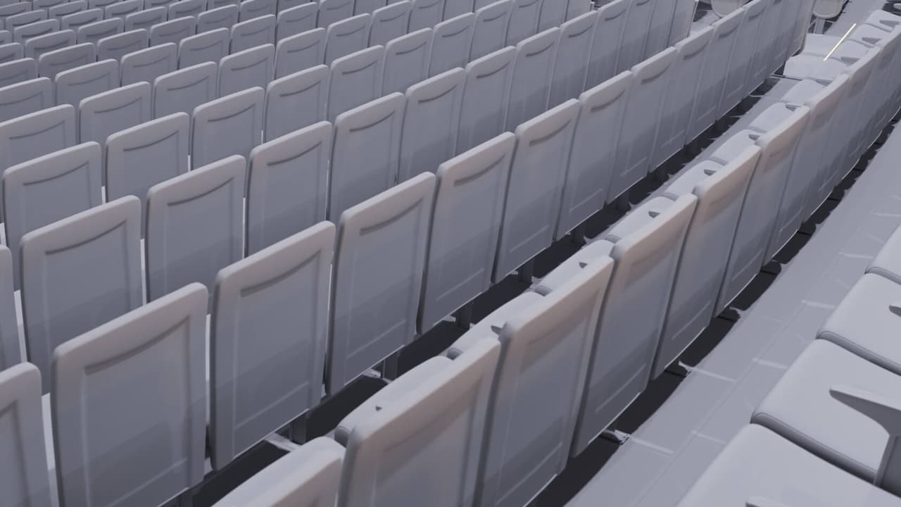 Seating Rows for Theater 3D Flythrough
