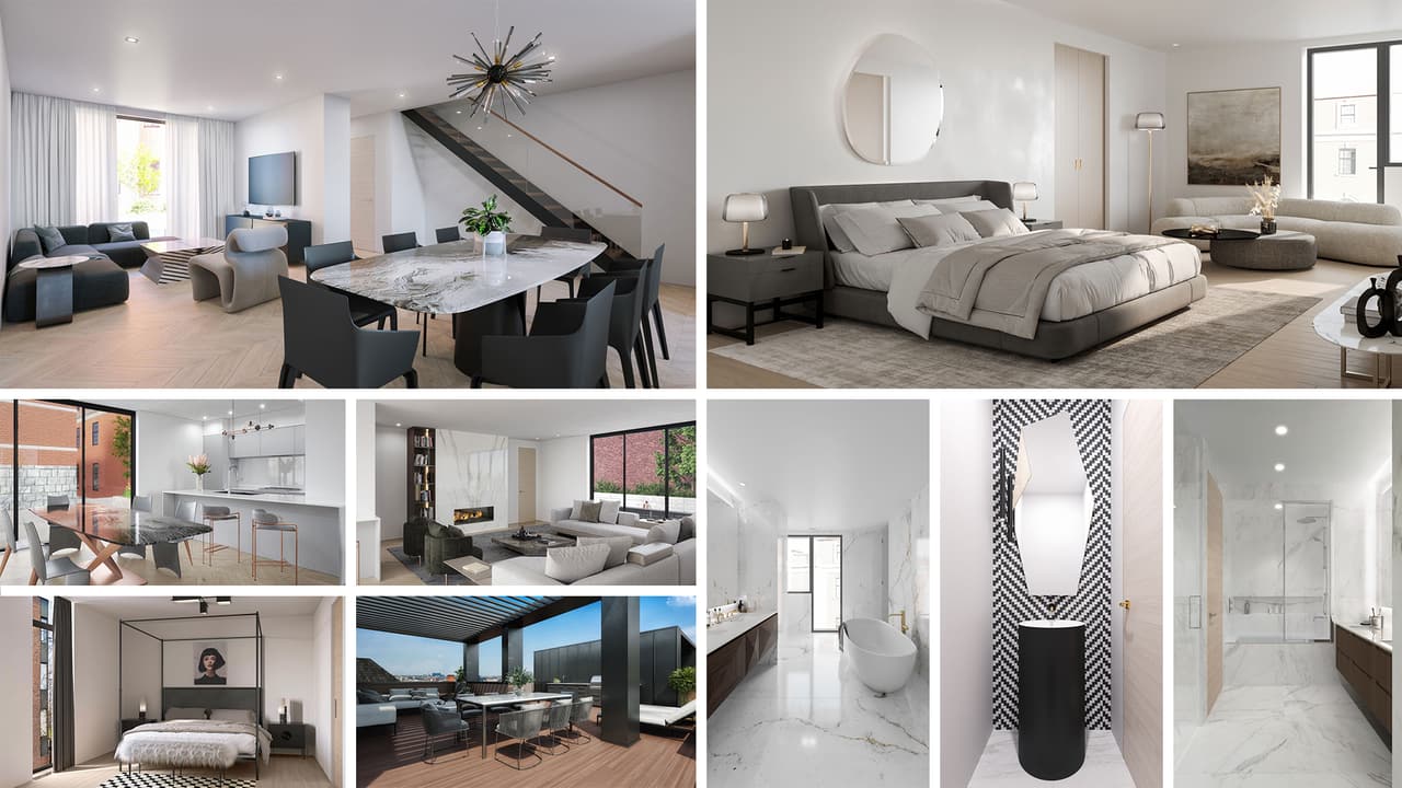 3D Interior Visualization for a Townhouse in Canada