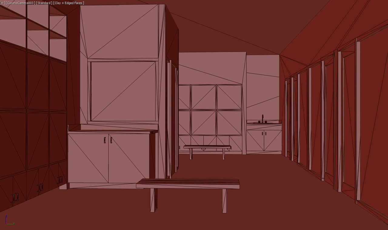 Revit Model of the Cat Adoption Room for Interior 3D Building Rendering