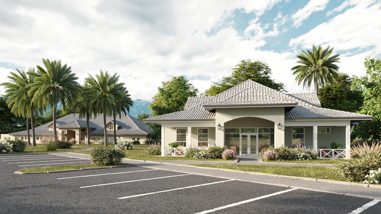 Exterior 3D Building Rendering: First Version