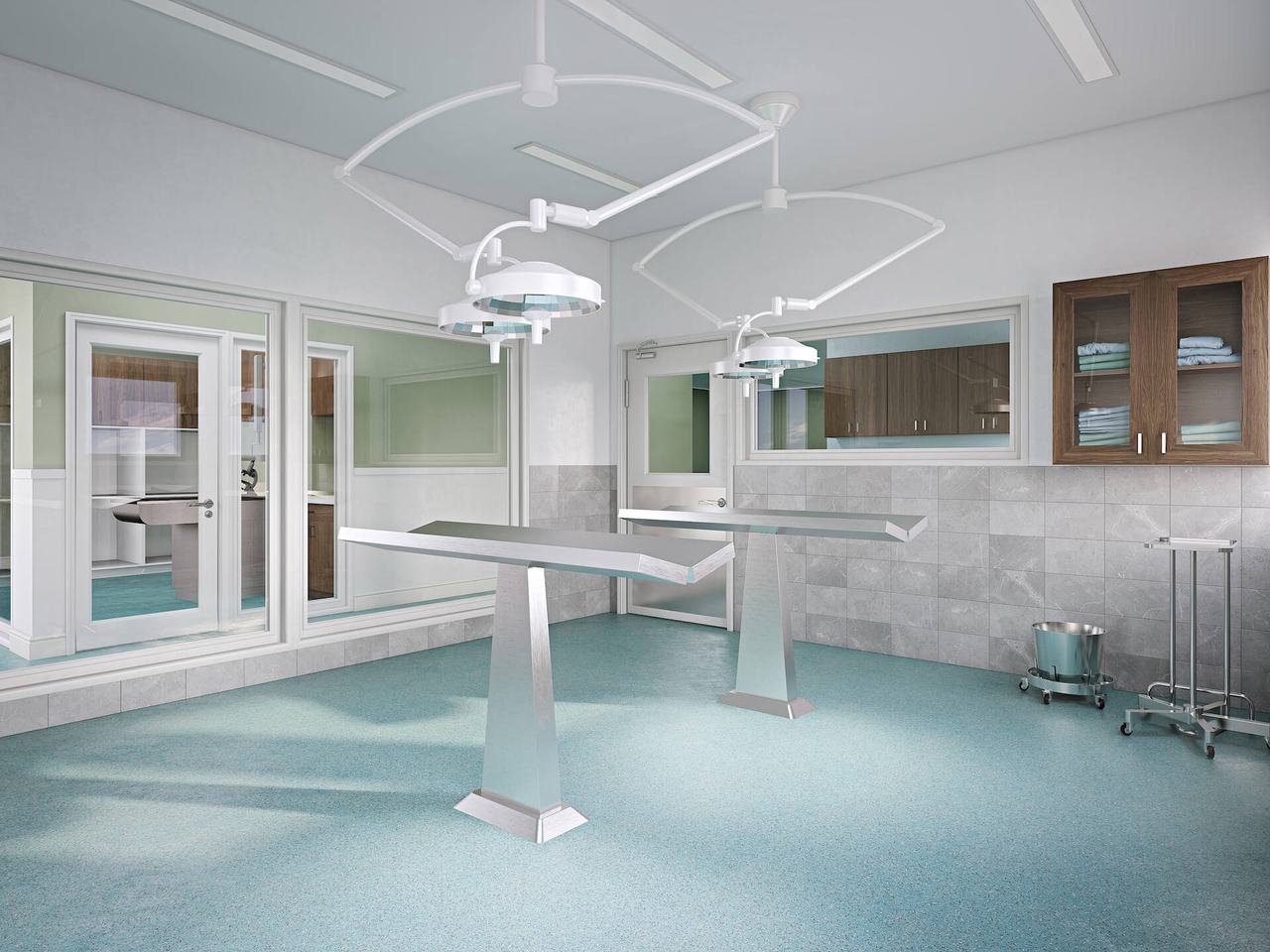 Third Version of the Surgery Room 3D Rendering
