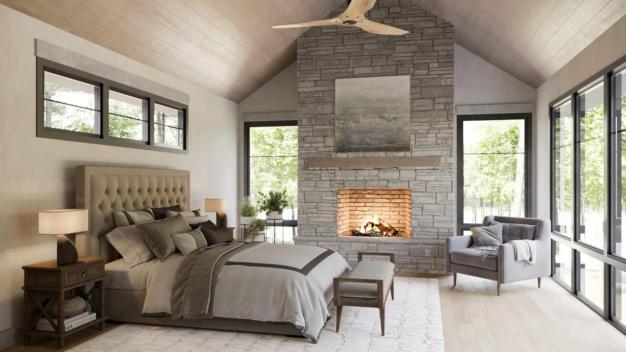Interior Rendering for a Guest Bedroom