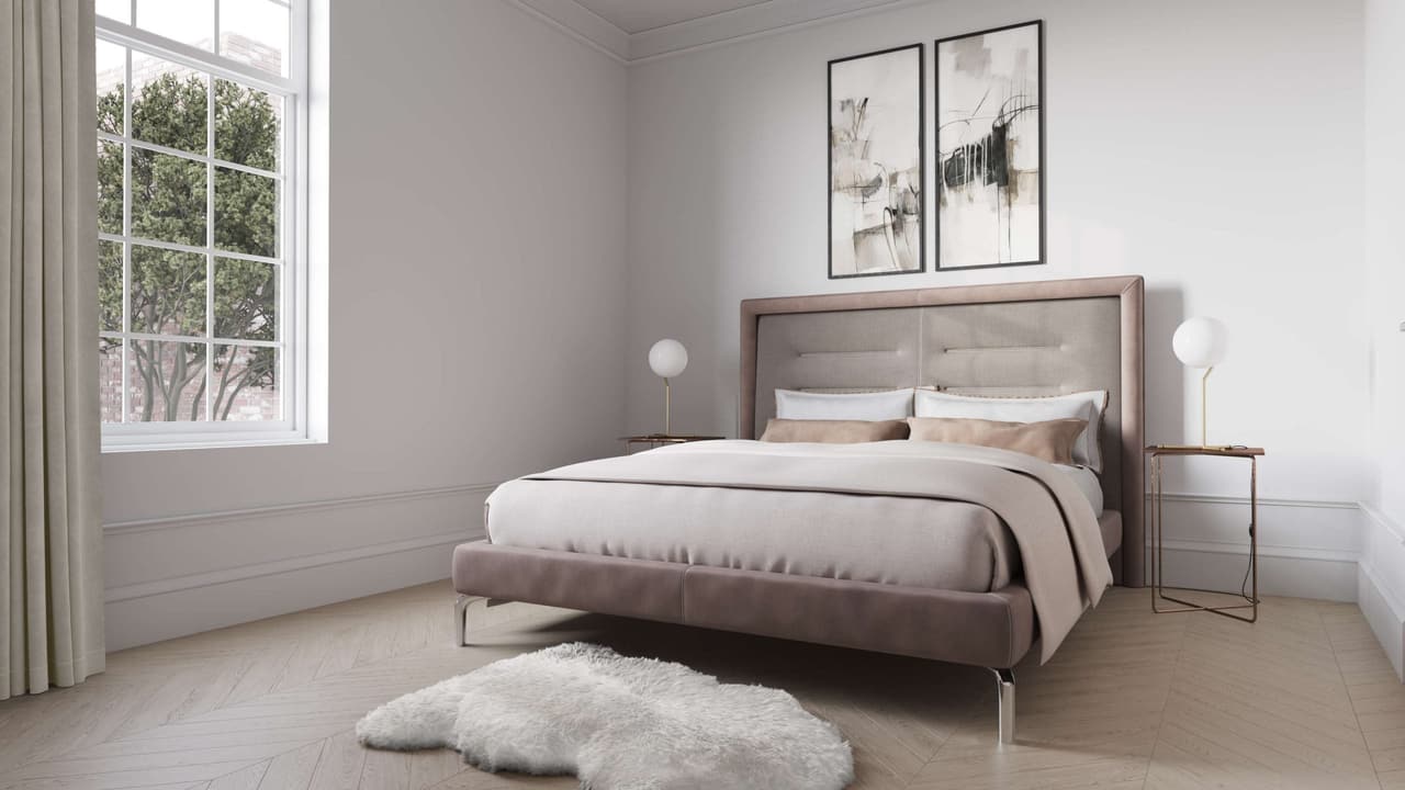 3D Secondary Bedroom Rendering for a Canada Condo Project