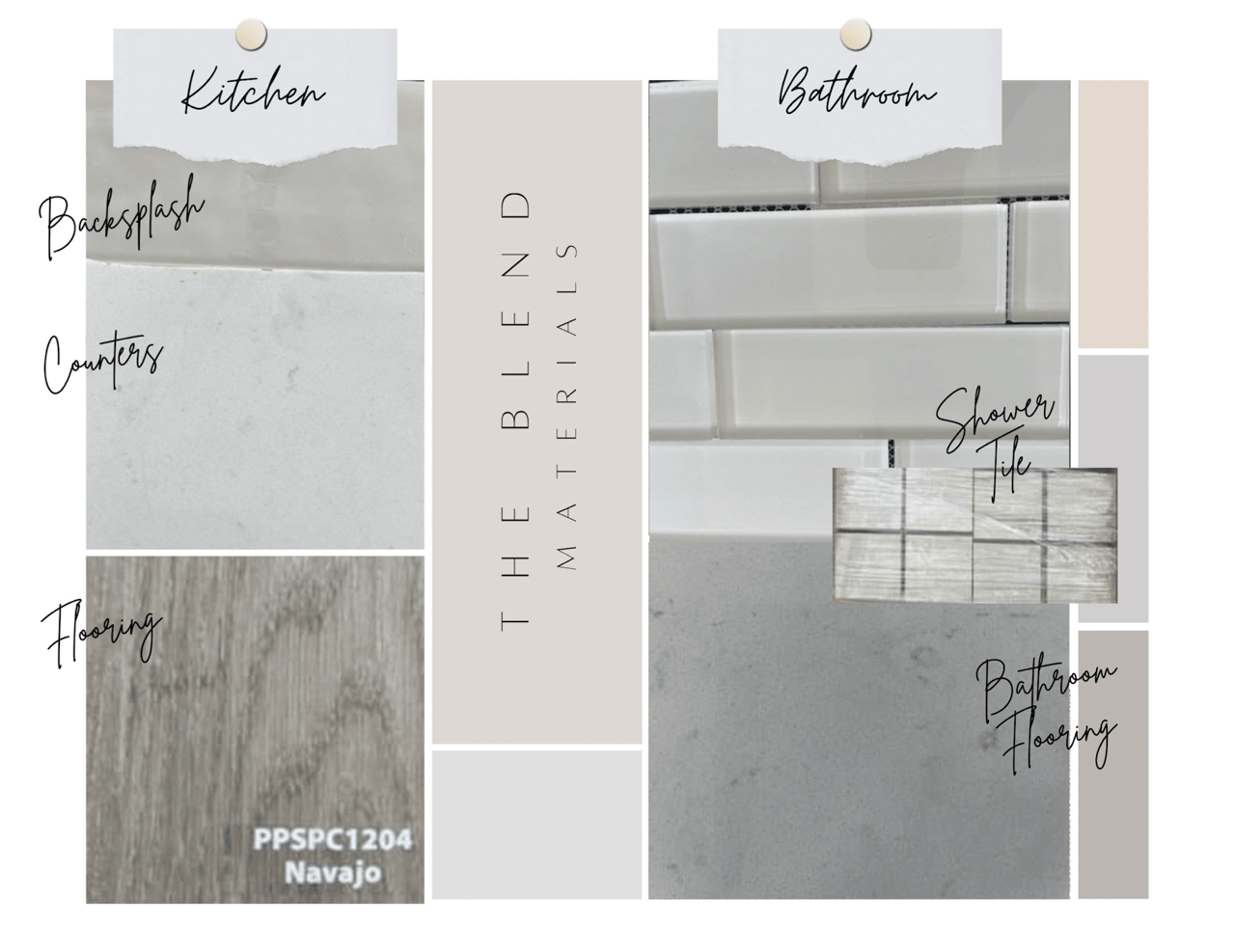 Materials Moodboard for Virtual Tour for Real Estate