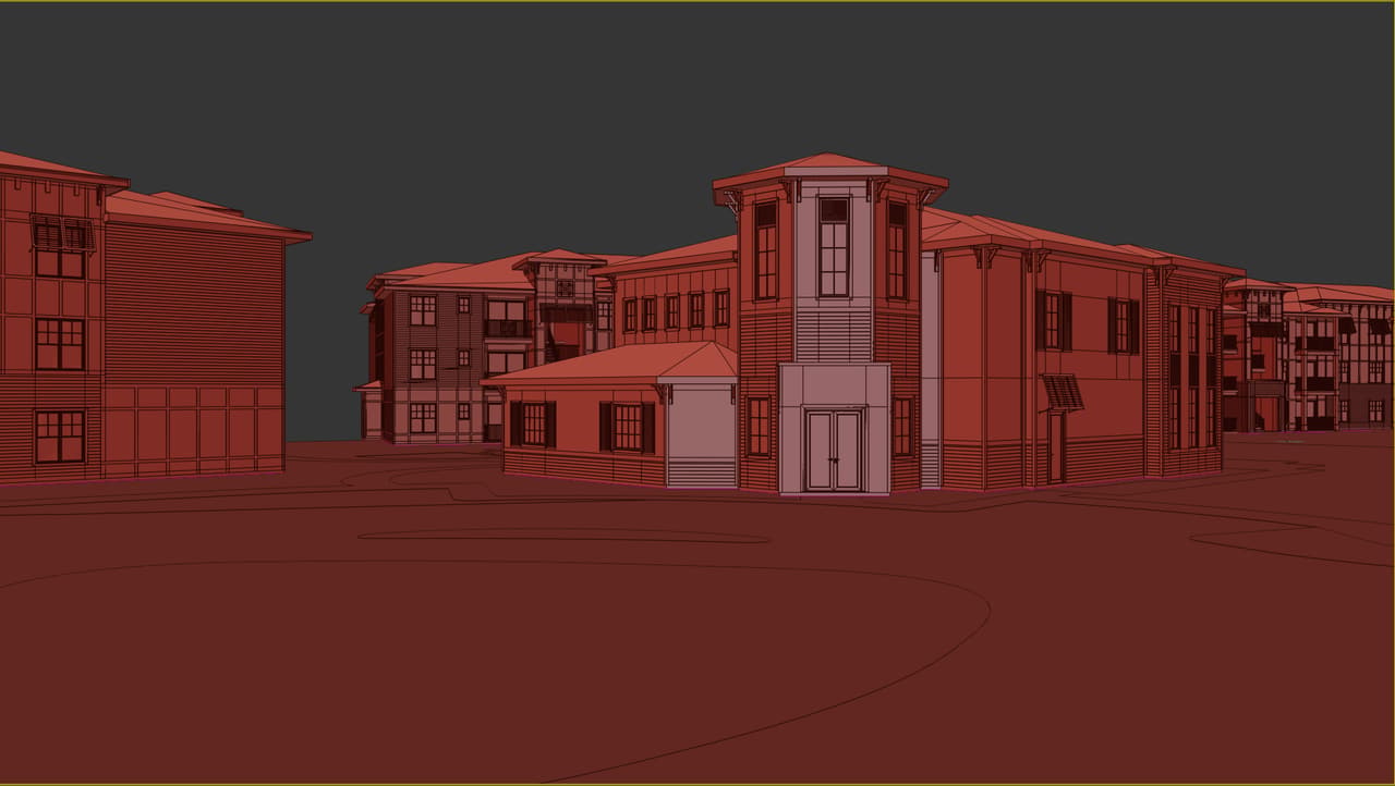 Suggested Camera View for Architectural 3D Render