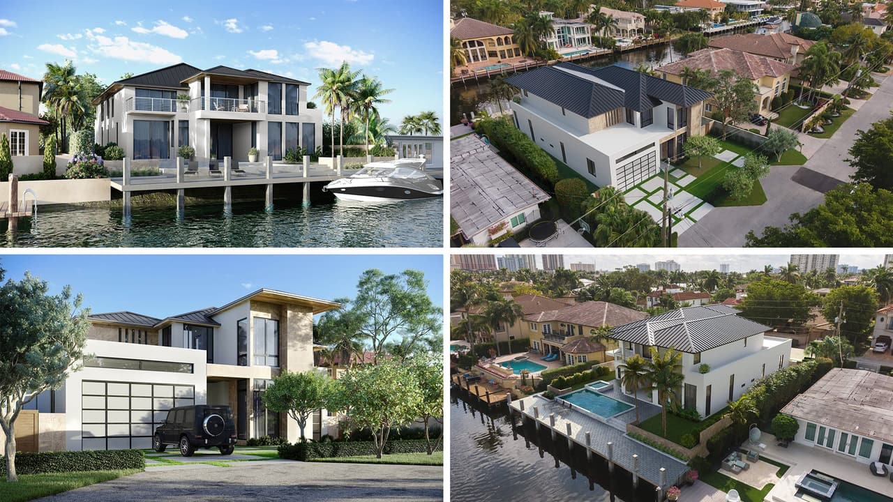 Real estate renderings — Fort Lauderdale luxury house CGI