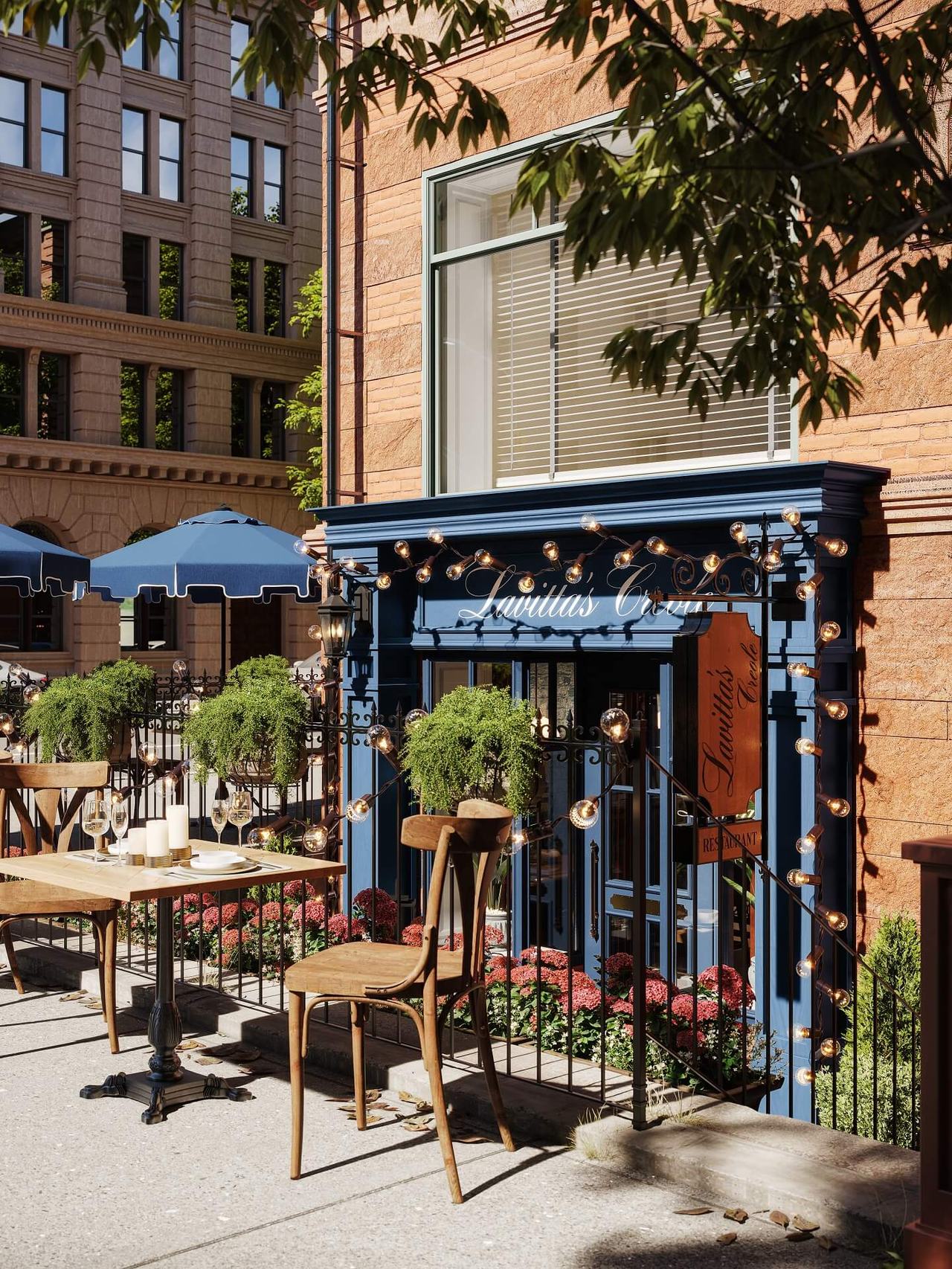 3D Visualization of a Dining Spot in New York