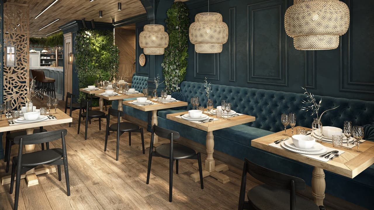 Interior Visualization of a Restaurant in New York
