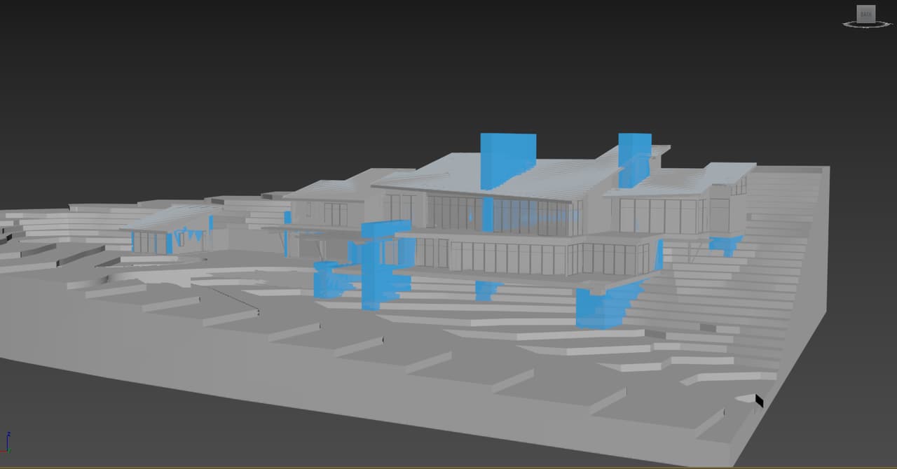 Sketchup View of the Residence