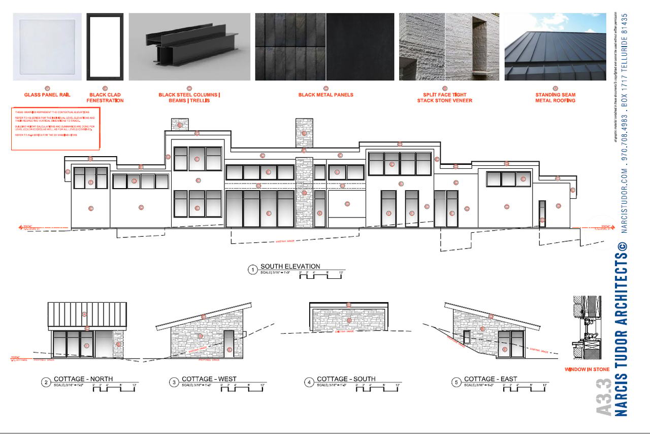Residence South Elevation Drawing