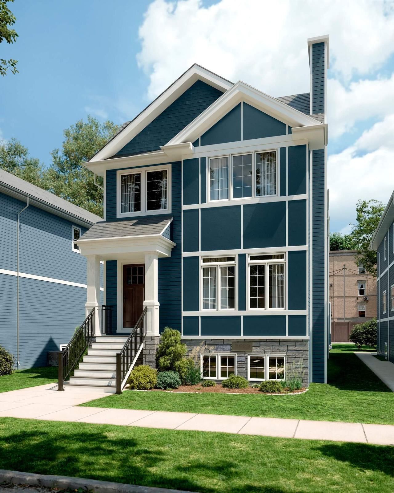 3D Real Estate Visualization of a Modern Home